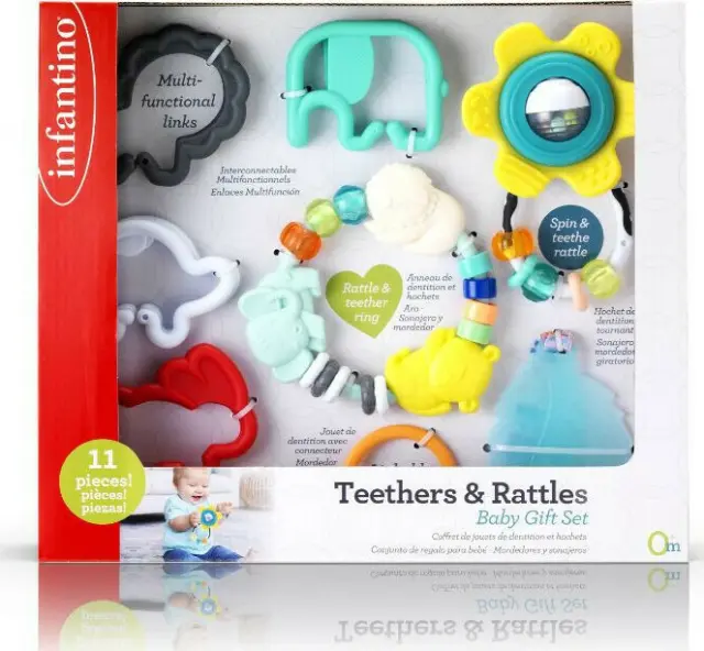 INFANTINO TEETHER & RATTLES BABY GIFT SET