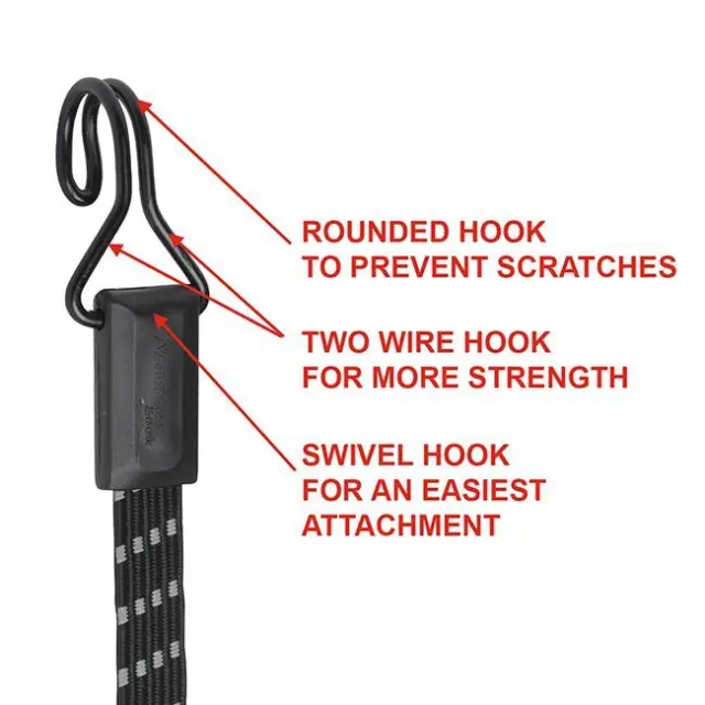 Master Lock 3229EURDAT - Χταπόδι Flat 80cm με Διπλό Γάντζο, Ανακλαστικό 3