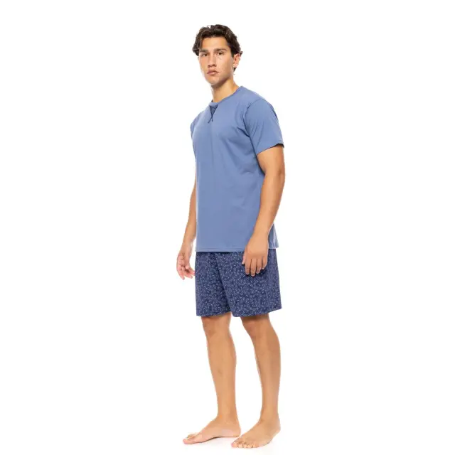 Ανδρική Πυτζάμα S-M577 Midnight Paisley Cosmos Blue Ulisse 2