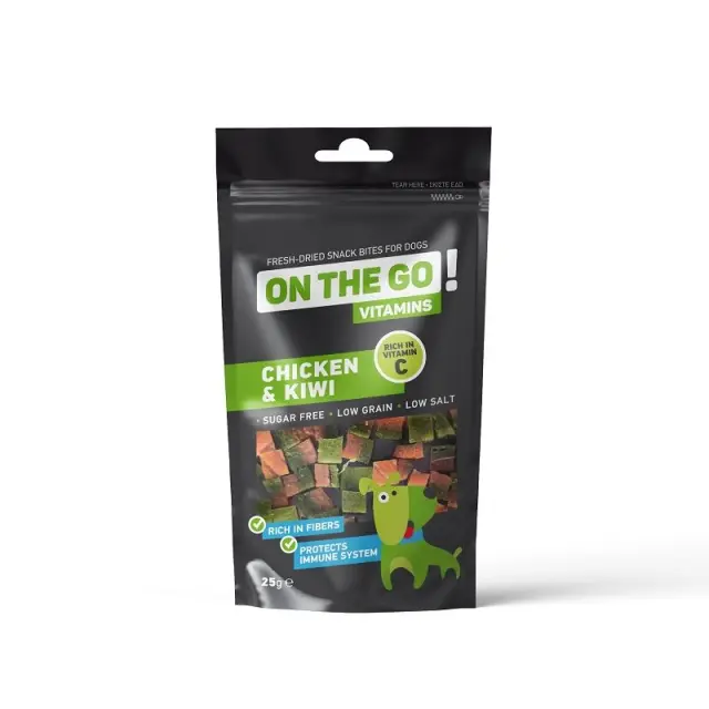 On The Go Vitamins Λιχουδιά Με Γεύση Κοτόπουλο & Ακτινίδιο Για Σκύλους 25gr Μονόχρωμο