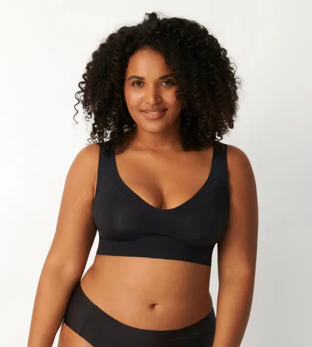 Sloggi Σουτιέν Zero Feel Bralette Μαύρο - XS