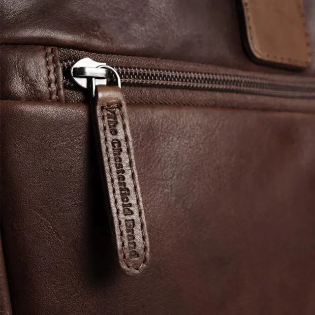 Δερμάτινος Χαρτοφύλακας Chesterfield C40.101001 Καφέ - One Size 3