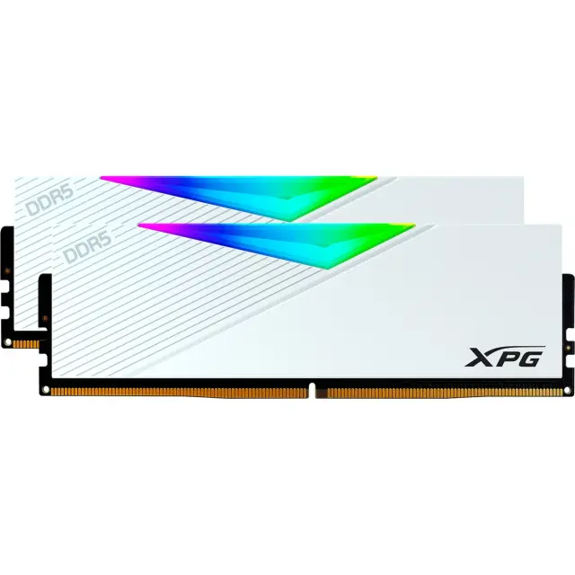 ADATA DIMM 64 GB DDR5-6000 (2x 32 GB) Dual-Kit (white, AX5U6000C3032G-DCLARWH, Lancer RGB, INTEL XMP)
