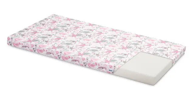 Στρώμα Αφρού 60x120cm Sensillo Birds Pink 01708 2