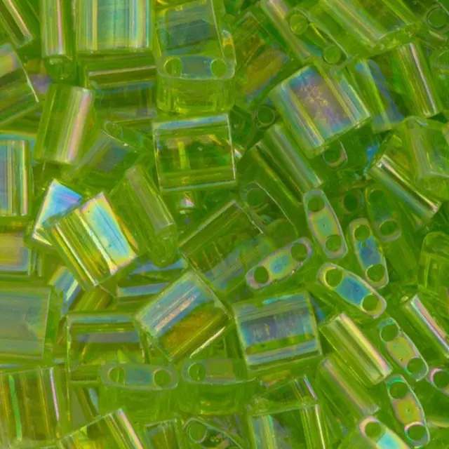 Χάντρα Miyuki Tila No258 Transparent Chartreuse AB ~7gr