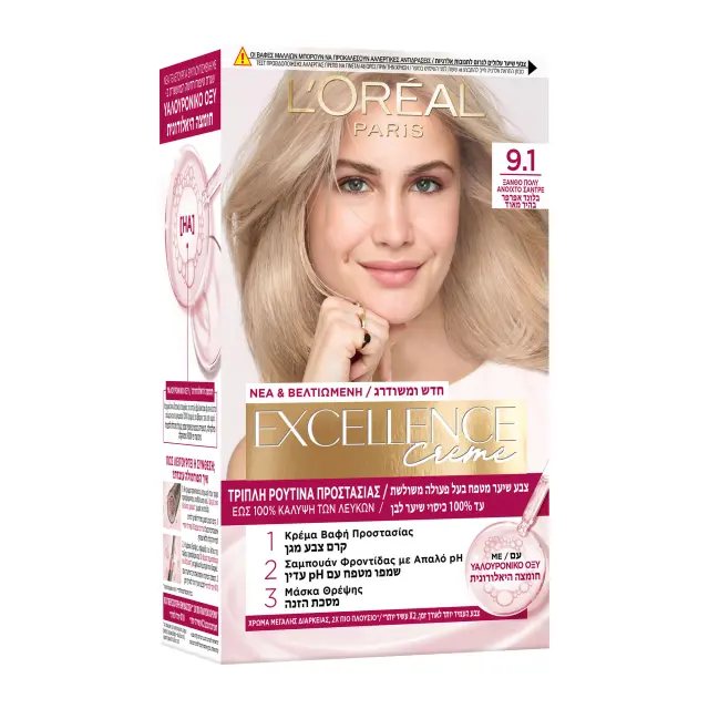 L'Oreal Βαφή Μαλλιών Excellence 48ml | Απόχρωση No 9.1