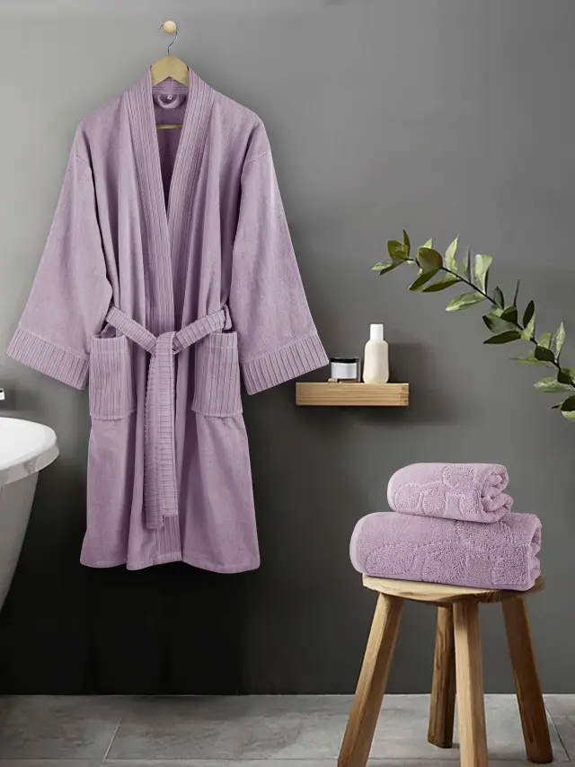 Μπουρνούζι Kimono - Extra Large - Velvet Lilac