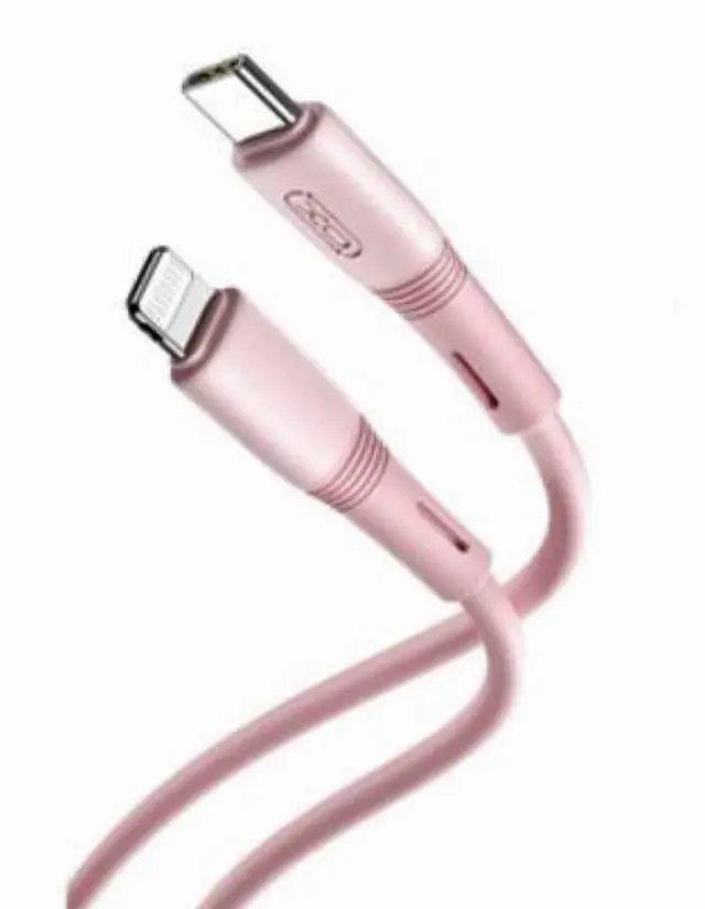 XO NB-Q226A Καλώδιο Φόρτισης - Data 27W Type-C σε Lightning 1m Ροζ 16.005.0249