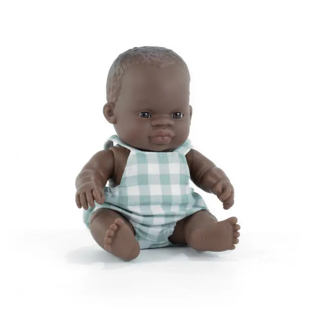 MINILAND DOLLS MINILAND ΜΩΡΟ ΚΟΥΚΛΑ ΑΦΡΙΚΑΝΟΣ 21 CM ΜΕ ΡΟΥΧΑΛΑΚΙΑ