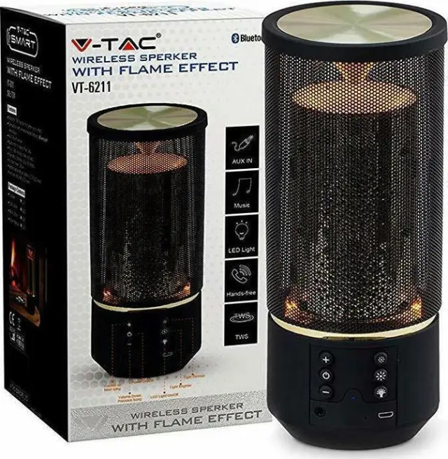 V-TAC Ηχείο Bluetooth 6W Μαύρο 2