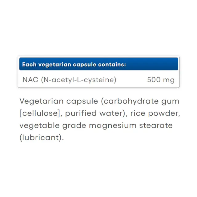 Natural Factors N-Acetyl-L-Cysteine Amino Acid 500 mg 2