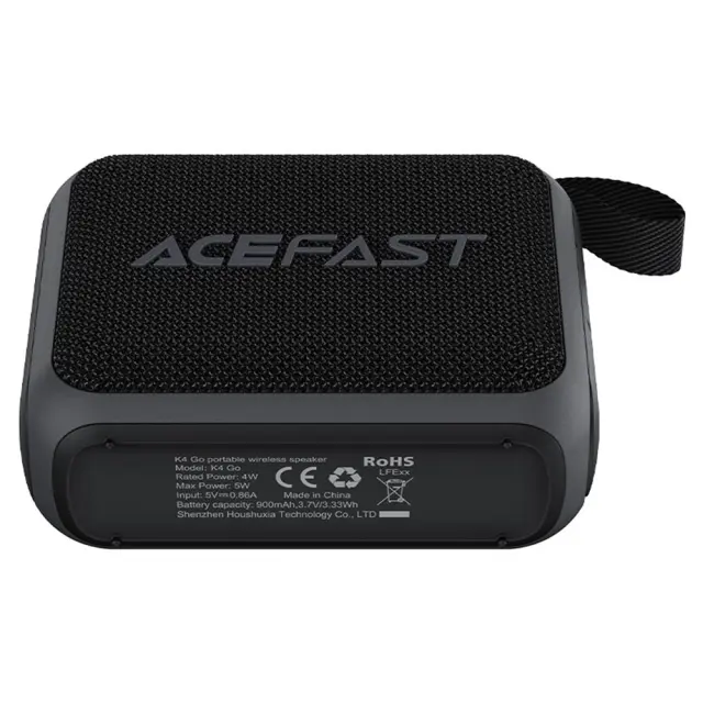 Φορητό Ηχείο Wireless Acefast K4 Go v5.4 TWS 5W 900 mAh IPX7 Μαύρο 3