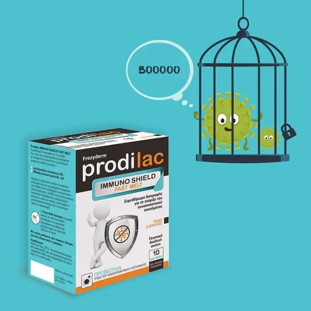 Frezyderm Prodilac Immuno Shield Fast Melt 10 Φακελάκια 3