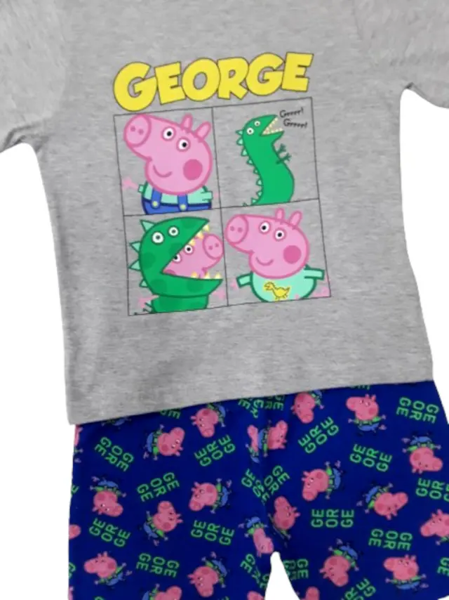 Πιτζάμα Καλοκαιρινή Peppa George Grey Blue 80101960021 - 6-7 Y (122cm) 2