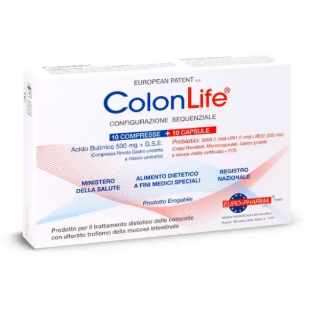 Bionat Pharm Colon Life Για Παθήσεις Του Παχέος Εντέρου 2 X 10 Ταμπλέτες & 2 X 10 Κάψουλες 3