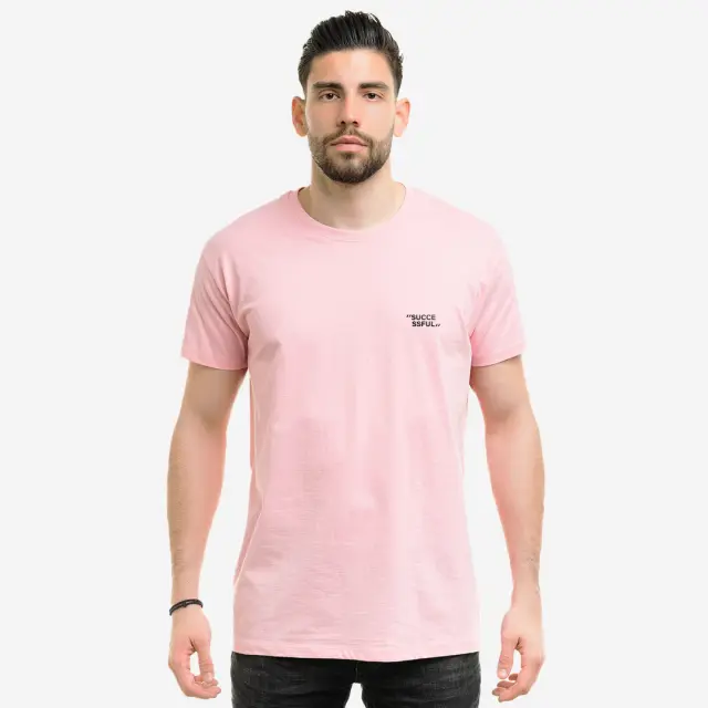 T-shirt Noshame® Ρόζ με τύπωμα Successful - 132536 - XXL 3
