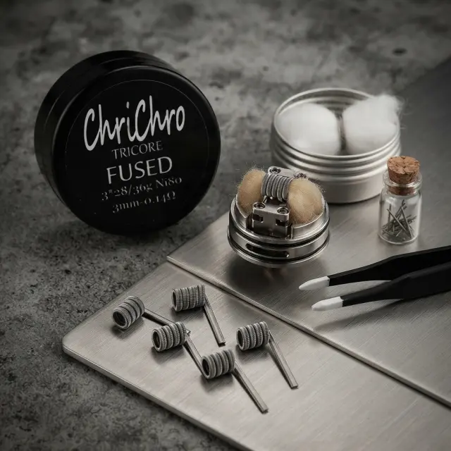 ChriChro Tricore Fused Ni80 - 0.14ohm - 3mm Core - 3*28 + 36 GA - 4pcs
