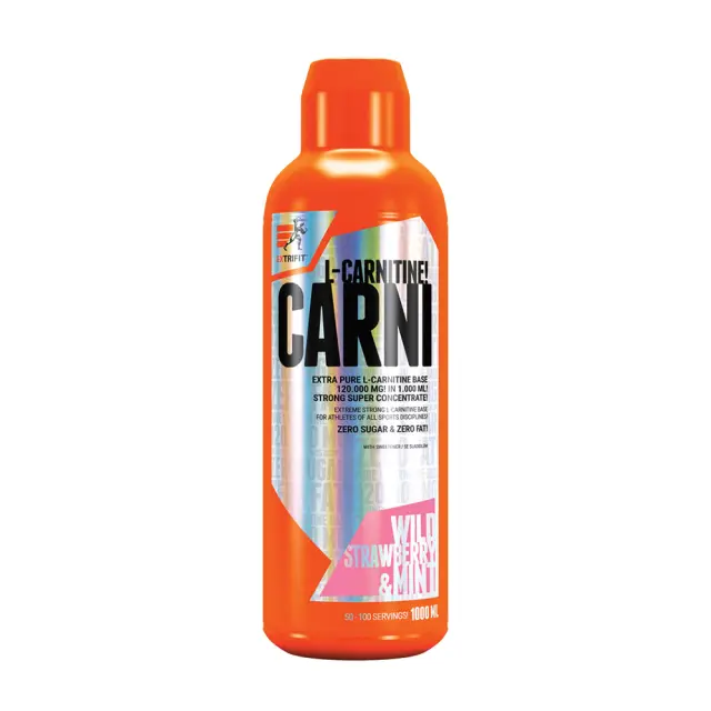Extrifit Carni Liquid 120,000 mg strawberry-mint, 1000-ml