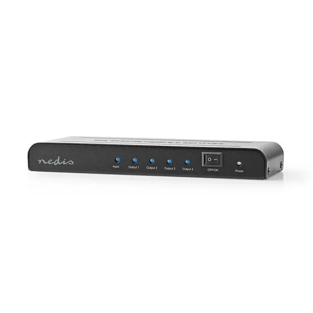 Splitter HDMI 4 θυρών, με λειτουργία EDID και με υποστήριξη 4Κ και 3D.