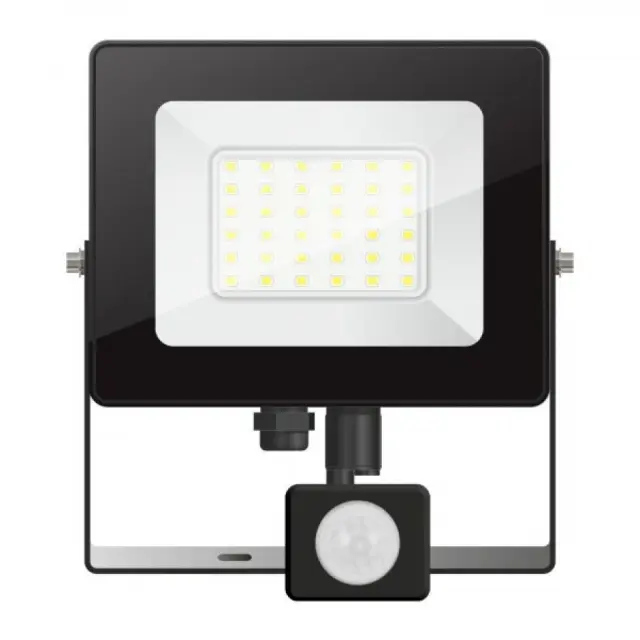 ΠΡΟΒΟΛΕΑΣ LED 30W 6000K SLIM ΜΕ ΑΝΙΧΝΕΥΤΗ ΚΙΝΗΣΗΣ
