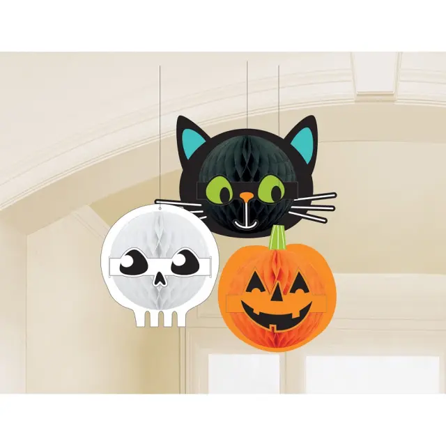 Κρεμαστά Διακοσμητικά Χάρτινα Hallo-ween Friends / 3 τεμ