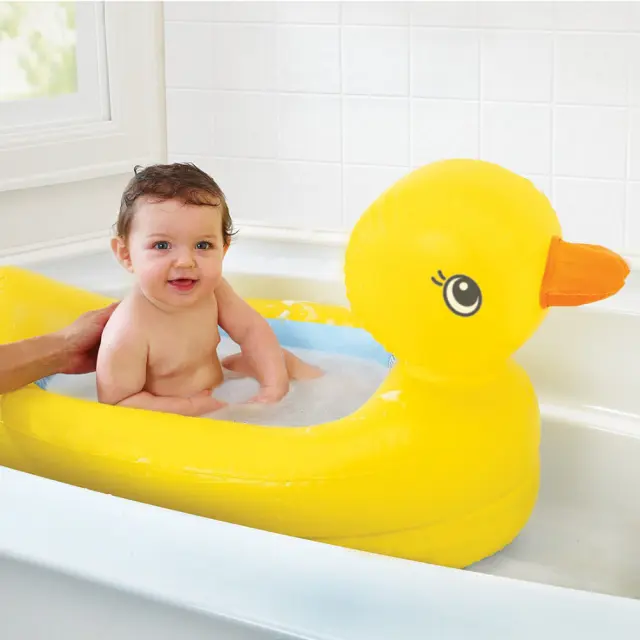 Munchkin White Hot Inflatable Safety Duck Tub Φουσκωτή Μπανιέρα Παπάκι με Ένδειξη Θερμοκρασίας 1τμχ 2