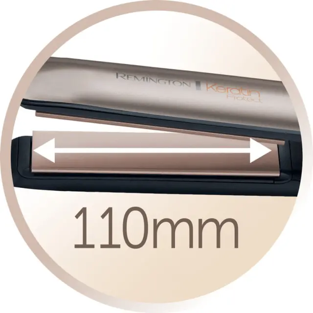 Remington Keratin Protect S8540 Πρέσα Μαλλιών με Κεραμικές Πλάκες Κερατίνης + Αμυγδαλέλαιου, 230°C, 9 Ρυθμίσεις + Pro+ – Rose Gold 2