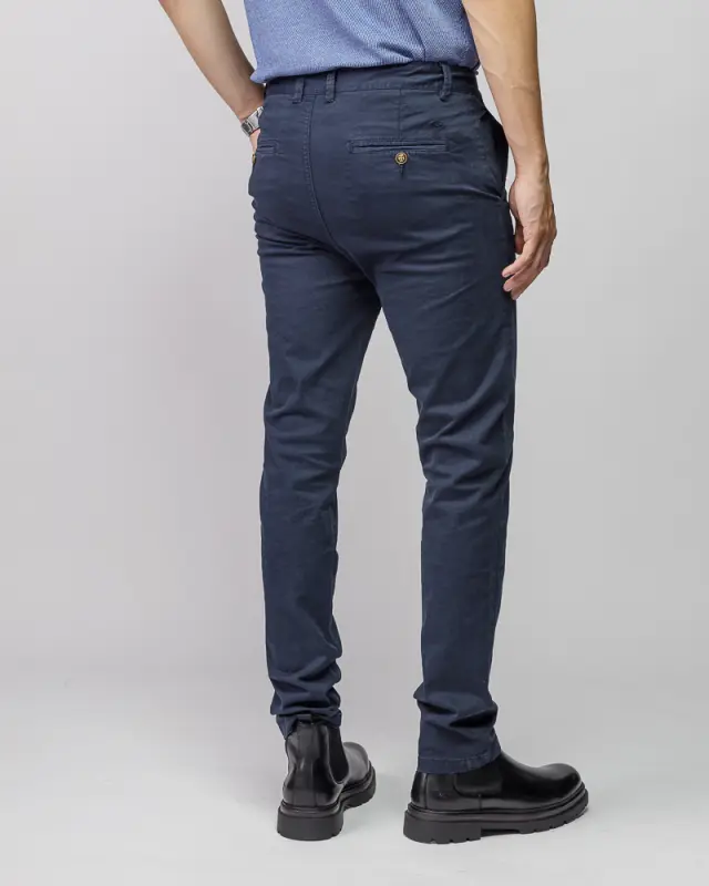 Devergo Ανδρικό Chinos Παντελόνι 1001 – Navy Blue - 33 3