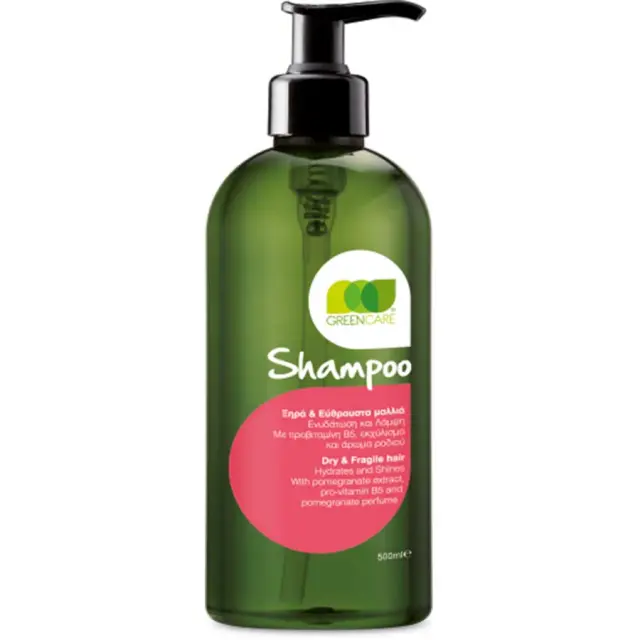 GreenCare Σαμπουάν για Ξηρά και Εύθραυστα Μαλλιά 500ml