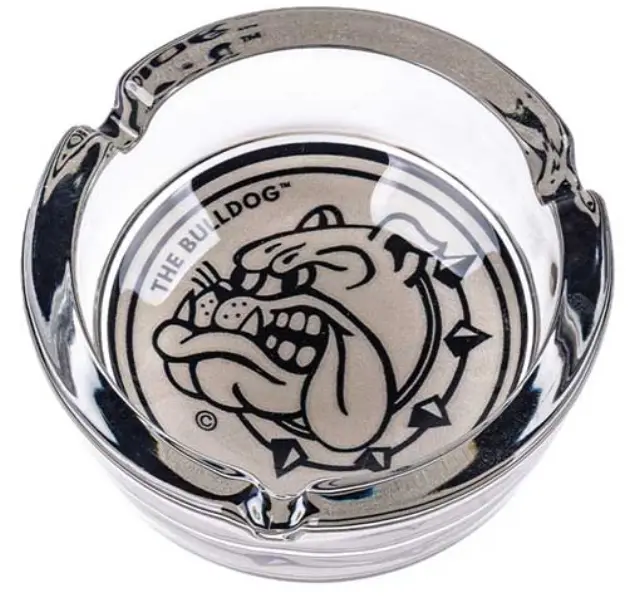The Bulldog Amsterdam Τασάκι Γυάλινο Μαύρο 10cm
