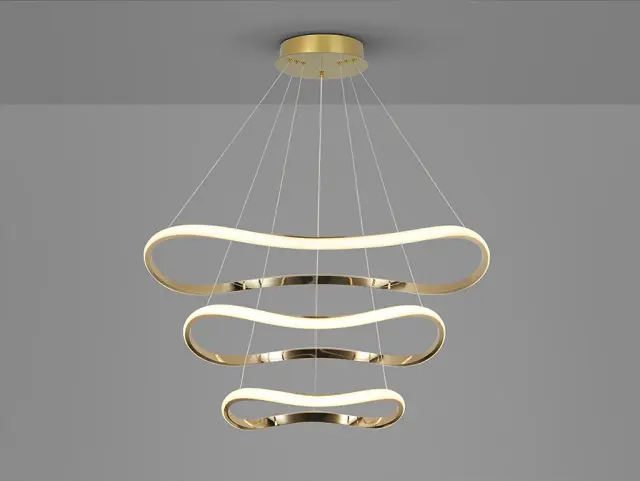 Φωτιστικό LED Naos Rose Gold 3 Δαχτυλίδια D80 Dimmable Ροζ χρυσό 3
