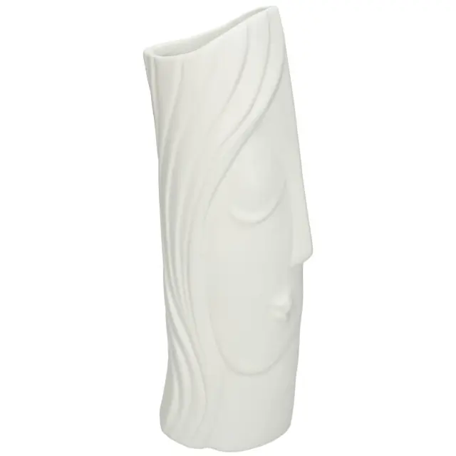 Βάζο Λευκό Κεραμικό 13x8.5x25.5cm 2