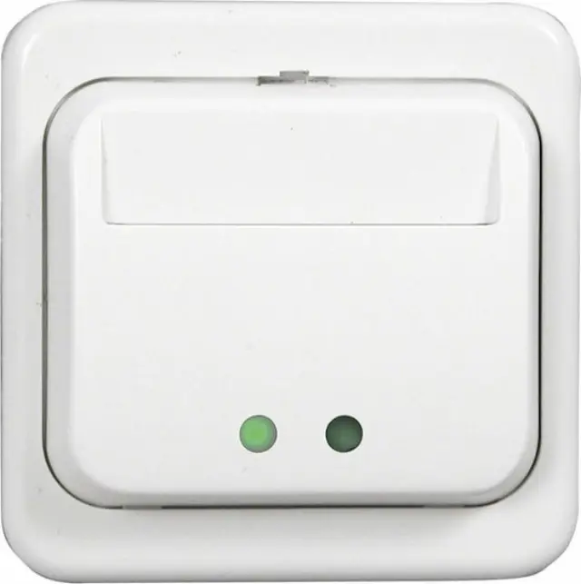 Olympia Electronics RF-43 Χωνευτός Καρτοδιακόπτης Τοίχου Εντολών με Πλαίσιο Λευκό