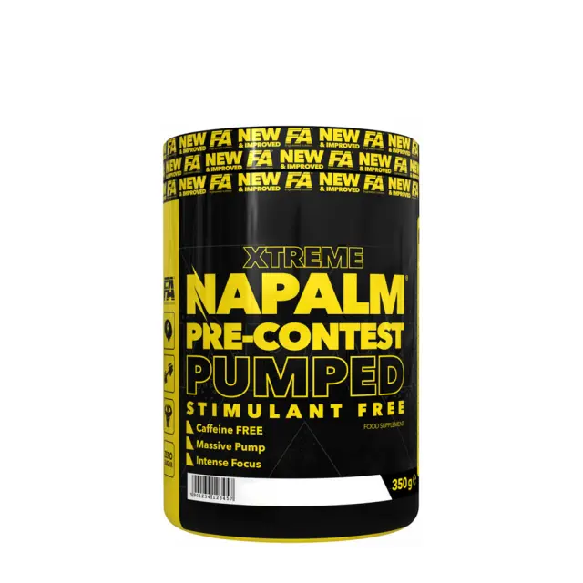 FA - Fitness Authority Xtreme Napalm Pre-Contest Pumped Stimulant Free Mango Lemon, 350 g