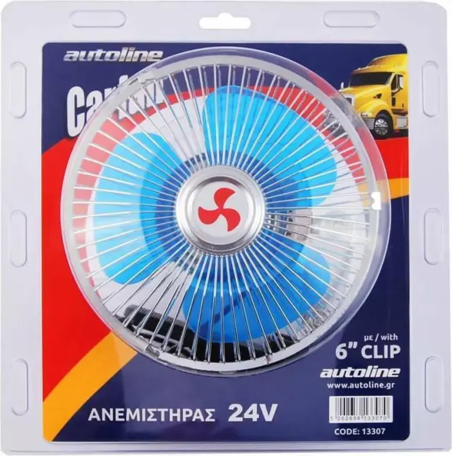 Autoline Ανεμιστήρας 6" με κλίπ