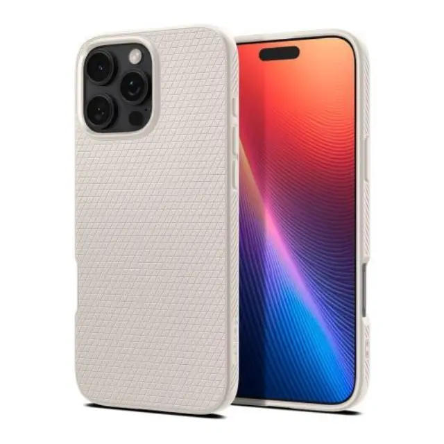 Θήκη Soft TPU Spigen Apple iPhone 16 Pro Max Liquid Air Τιτάνιο N65914