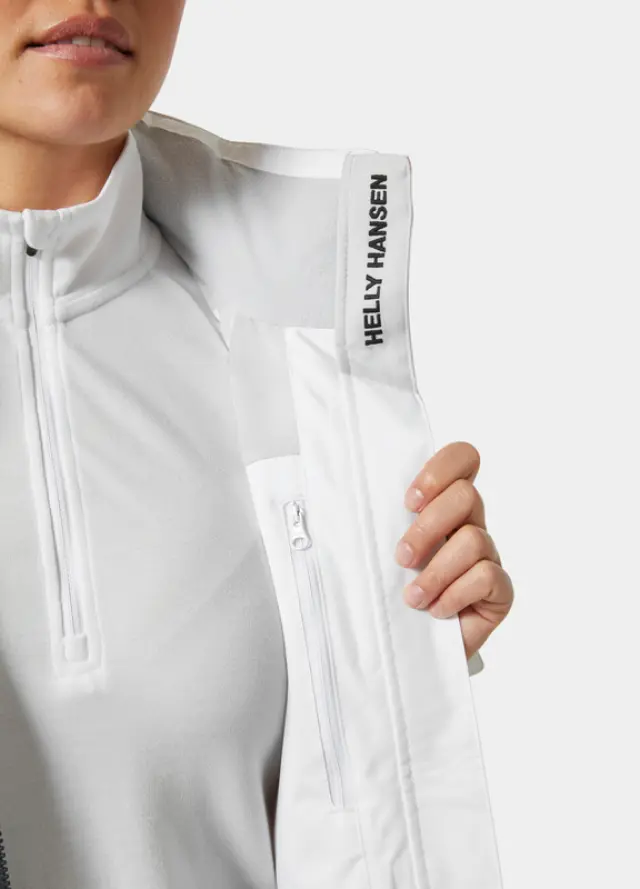 Helly Hansen Crew Hooded Sailing Jacket 2.0 White Μπουφάν Γυναικείο Καλοκαιρινό - XS 3