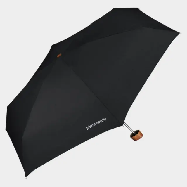 Χειροκίνητη Ομπρέλα Με Θήκη Pierre Cardin H83702 Μαύρο Καφέ - One Size