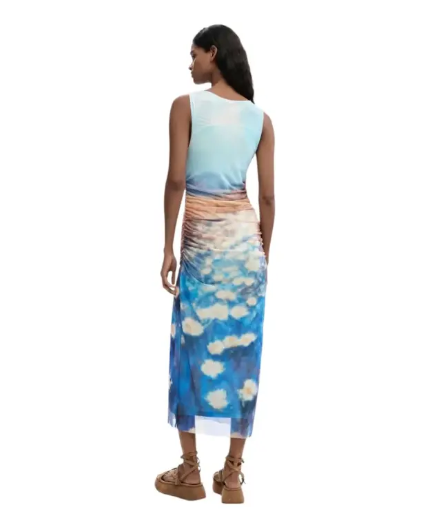 Desigual - Γυναικείο Φόρεμα Maxi Vermont 26SWVK28-5045 Γαλάζιο 3
