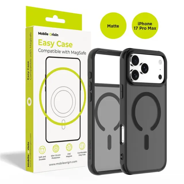 Mobile Origin Hybrid MagSafe Case, matte black - iPhone 17 Pro Max 2