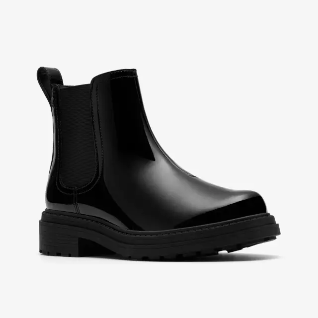 Clarks Orinoco 3 Lane Black Pat Black Pat - 39.5 3