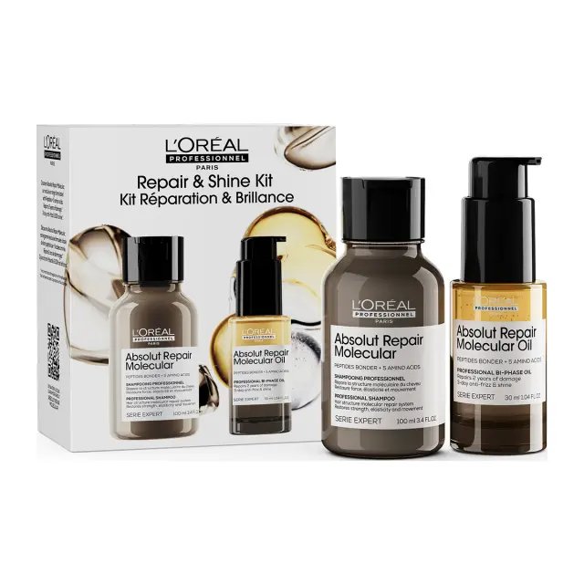 L’Oreal Professionnel Serie Expert Molecular Repair Hair Kit Duo (Shampoo 100ml, Oil 30ml)