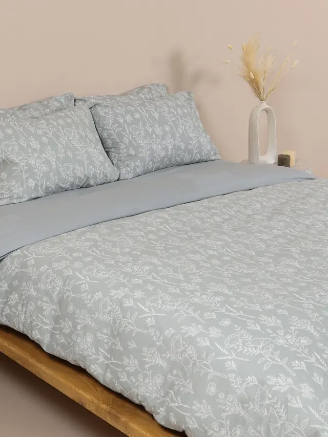 Σετ Σεντόνια Cotton Feelings 2050 Grey Υπέρδιπλο (235x270) Sunshine 3