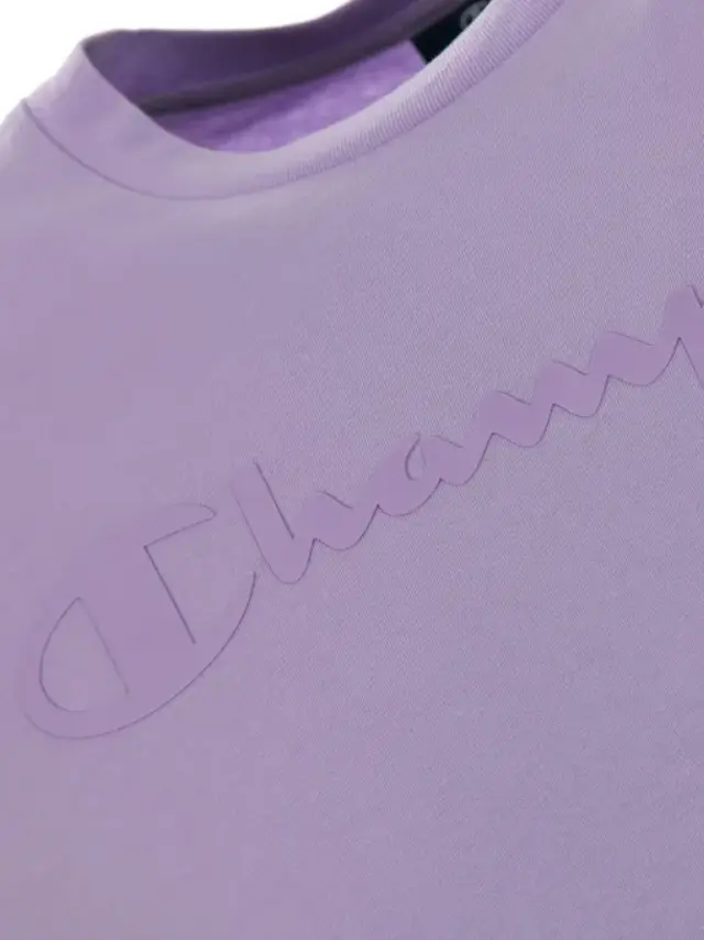 CHAMPION CREWNECK T-SHIRT ΜΠΛΟΥΖΑ ΑΝΔΡΙΚΗ PURPLE 2