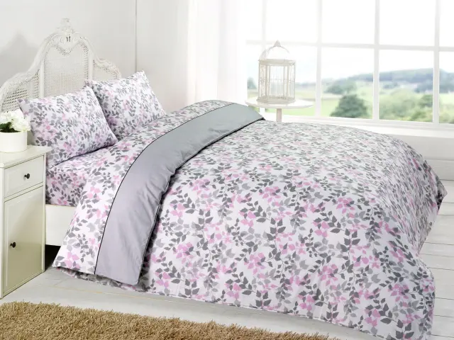 Σετ Πάπλωμα 220Χ240 Υπέρδιπλο Premium Anna Riska 5008 Grey