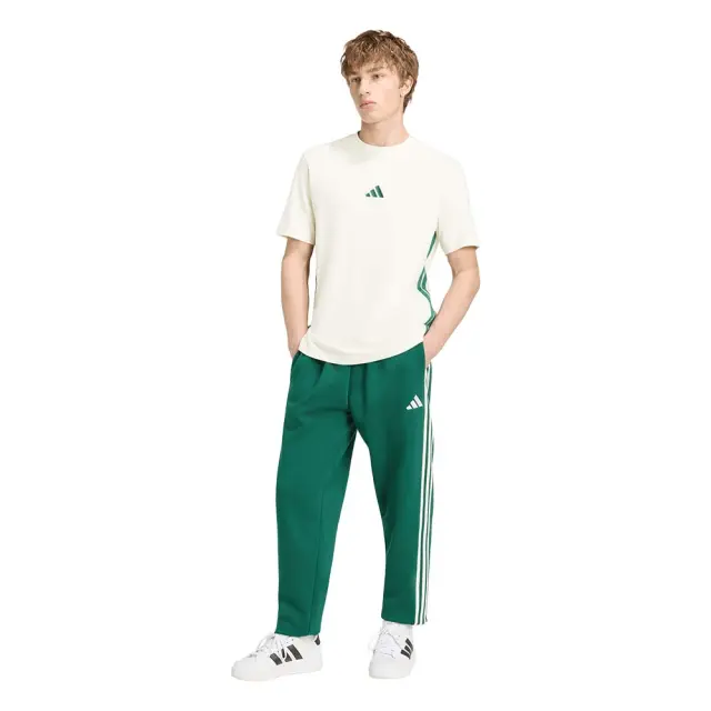 adidas Sportswear Men's 3Stripes Fleece Tapered Cut Pant Πράσινο KY4129 (adidas Sportswear) 3