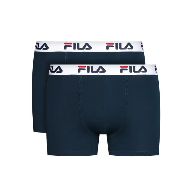 FILA Ανδρικό Boxer Urban Logo - Διπλό Πακέτο, Χρώμα Navy - M