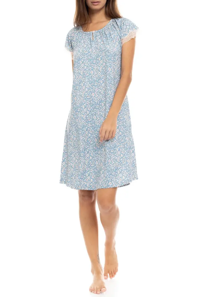 S1415 - Type - NIGHTGOWN BLUE FLOWER - M 3