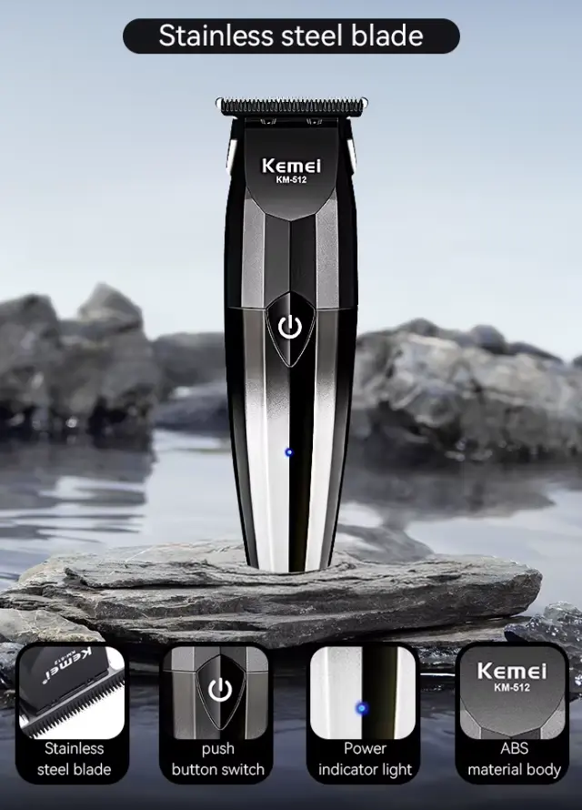 Κουρευτική μηχανή - KM-512 - Kemei - Silver 3