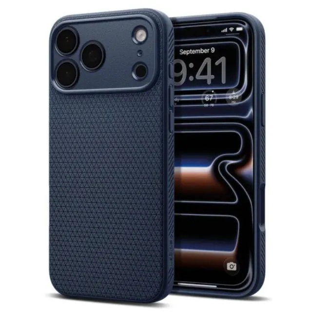 Θήκη Soft TPU Spigen Apple iPhone 17 Pro Liquid Air Σκούρο Μπλε N69148